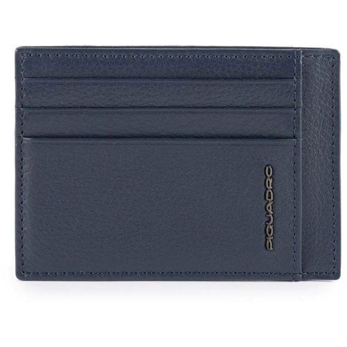 Чехол для кредитных карт Piquadro Modus Special PP2762MOSR/BLU, кожа натуральная, темно-синий