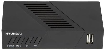 Ресивер DVB-T2 Hyundai H-DVB420, черный