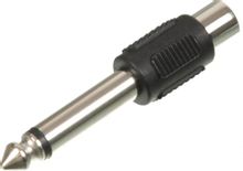Переходник аудио HAMA H-43356, Jack 6.3 (m) - 1хRCA (f) , черный ...