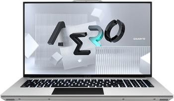 Ноутбук игровой GIGABYTE Aero 17, 17.3",  IPS, Intel Core i7 12700H, 14-ядерный, 16ГБ DDR5, 2ТБ SSD,  NVIDIA GeForce  RTX 3070 Ti для ноутбуков - 8 ГБ, серебристый