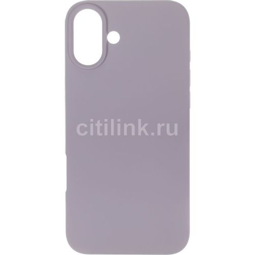 Чехол (клип-кейс) BORASCO Microfiber Case, для Apple iPhone 16 Plus, лавандовый [73686]