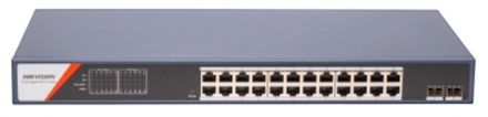 Коммутатор Hikvision DS-3E1526P-SI-24P2F, управляемый, 24 RJ-45, 10/100/1000 Мбит/с