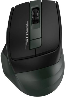 Мышь A4TECH Fstyler FB35S, оптическая, беспроводная, USB, темно-зеленый и черный [fb35s usb midnight green]