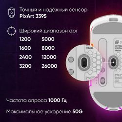 Мышь беспроводная Oklick 900GMW, USB, белый