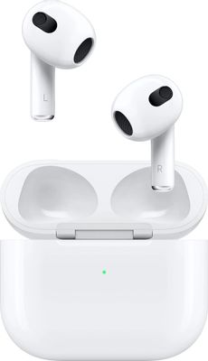Наушники Apple AirPods 3-го поколения, Bluetooth, вкладыши, белый [mme73ru/a]
