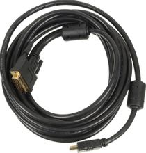 Изображение товара Кабель DVI NingBo DVI-D (m) -  HDMI (m),  GOLD ,  ферритовый фильтр ,  5м