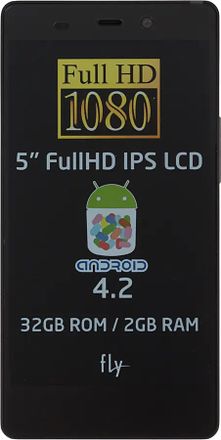 Смартфон Fly Luminor FHD IQ453, черный