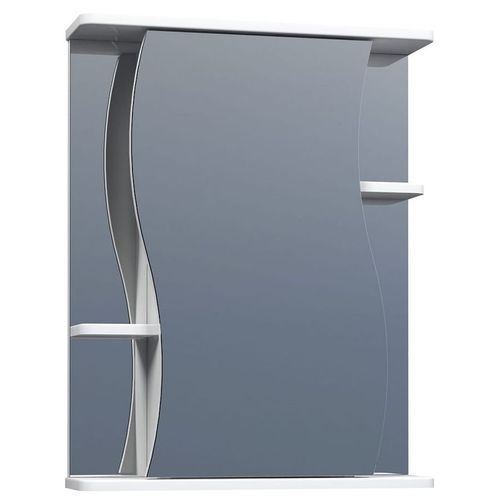 Шкаф MIXLINE Крит 60 без подсветки, с зеркалом, подвесной, 600х800х170 мм, белый [534218] MIXLINE