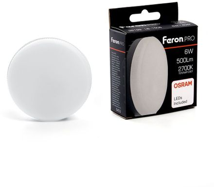 LED FERON GX53,  6Вт, 38199