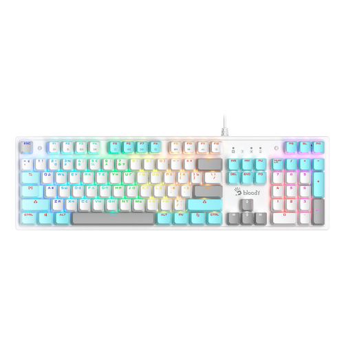 Клавиатура A4TECH Bloody S510N, проводная, USB, механическая, белый [s510n (icy white )]