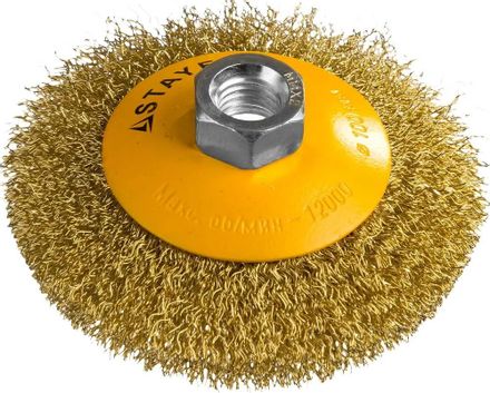 Щетка дисковая Stayer 35133-100, 100мм, 14мм, по дереву, металлу
