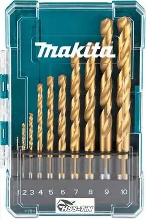 Набор сверл Makita D-72849, по металлу, 10шт