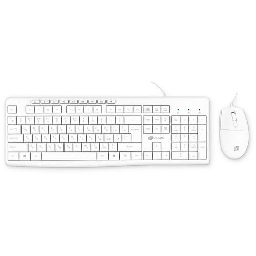 Комплект (клавиатура+мышь) Oklick S650, USB, проводной, белый [1875257]