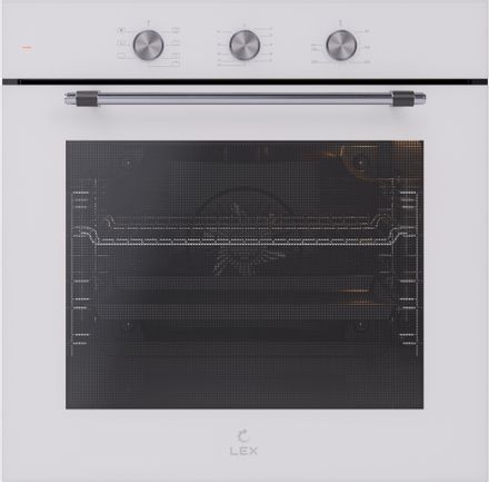 Духовой шкаф электрический LEX EDP 670 WH Max, 78л, дверца с 2 стеклами, белый