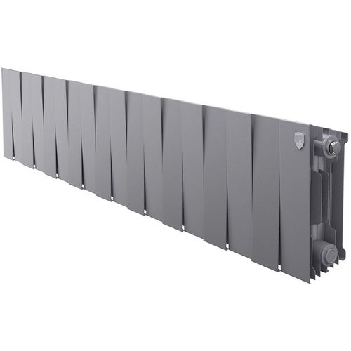 Радиатор биметаллический ROYAL THERMO PianoForte 200, 18 секций, боковое подключение, серебристый
