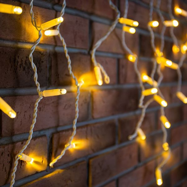 Гирлянда бахрома NEON-NIGHT Original Айсикл, светодиодная, ламп 48шт, 1.8м  х  0.5м [255-026]