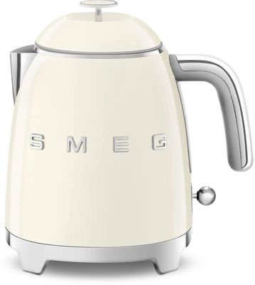 Чайник электрический SMEG KLF05CREU, 1400Вт, кремовый и серебристый