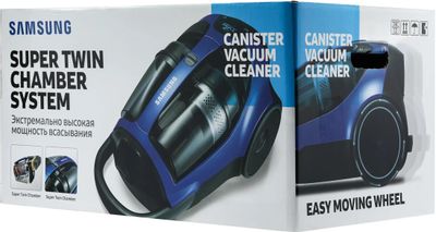 Пылесос Samsung VCC8837V3P/XEV, 2200Вт, бордовый/черный – купить в ...