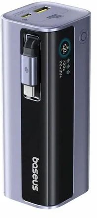 Внешний аккумулятор (Power Bank) BASEUS EnerGeek GR11,  10000мAч,  серый [e0027a01]