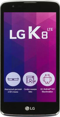 Характеристики Смартфон LG K8 K350E, золотистый (368323) смотреть в ...