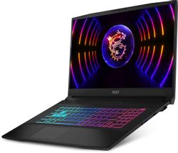 Ноутбук игровой MSI Katana 17 B13VEK-1624XRUY, 17.3", IPS, Intel Core i5 13420H, 8-ядерный, 16ГБ DDR5, 512ГБ SSD,  NVIDIA GeForce  RTX 4050 для ноутбуков - 6 ГБ,  черный