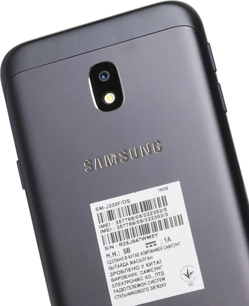 Характеристики Смартфон Samsung Galaxy J3 (2017) 16Gb, SM-J330F, черный  (482767) смотреть в СИТИЛИНК