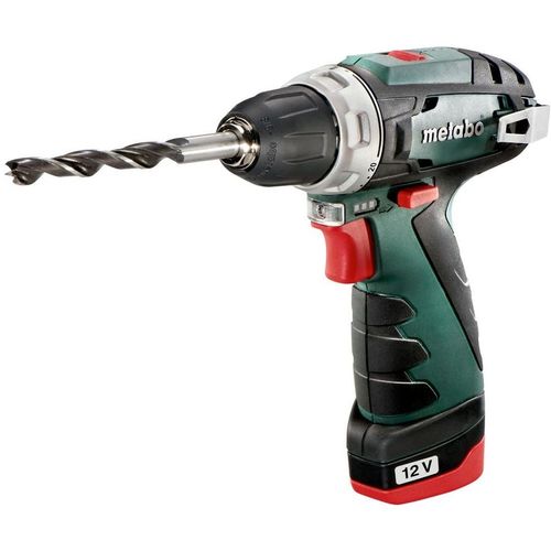 Дрель-шуруповерт METABO Metabo PowerMaxx BS, 2Ач, с двумя аккумуляторами [600984500]