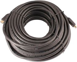 Изображение товара Кабель аудио-видео  WH-111,  HDMI (m) -  HDMI (m),  ver 2.0,  25м, GOLD,  черный [10319]