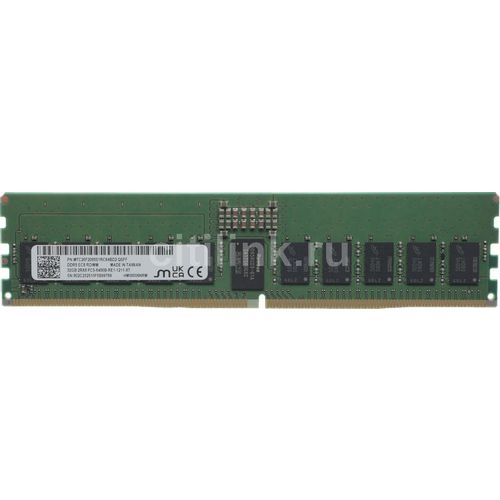 Память DDR5 Crucial MTC20F2085S1RC64BD2 32ГБ DIMM, ECC, registered, PC5-51200, CL52, 6400МГц
