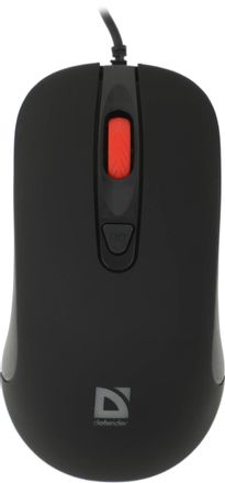 Мышь проводная Defender Ultra Classic MB-280, игровая, оптическая, USB, 1600dpi, черный [52281]