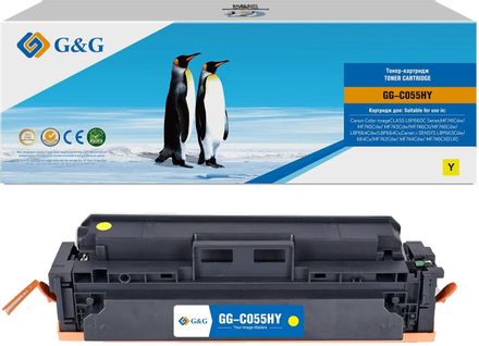 Картридж G&G GG-C055HY, 055H, желтый / GG-C055HY