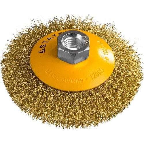 Щетка дисковая Stayer 35133-100, 100мм, 14мм, по дереву, металлу