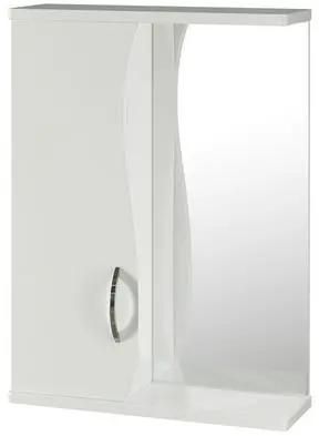 Шкаф MIXLINE Муссон 50 левый без подсветки,  с зеркалом,  подвесной,  500х692х190 мм,  белый [528388]