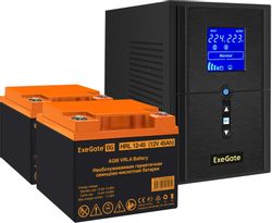ИБП EXEGATE SineTower SZ-1000.LCD.AVR.2SH.1C13.USB