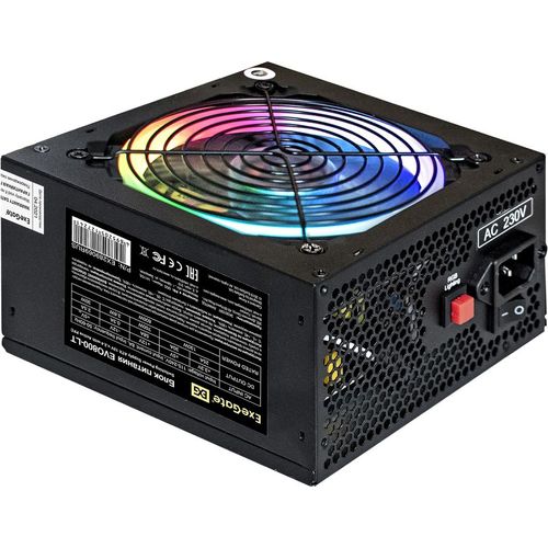 Блок питания EXEGATE EVO800-LT, 800Вт, 80 PLUS WHITE, 120мм, черный [ex289069rus]