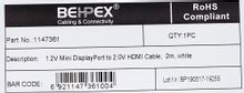 Кабель 1.2v,  miniDisplayPort (m) -  HDMI (m),  белый