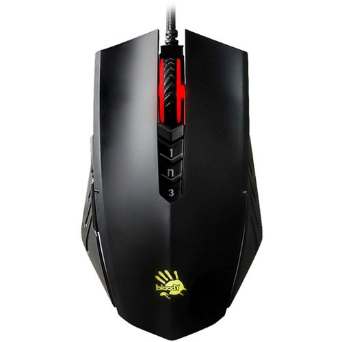 Мышь проводная A4TECH Bloody A70, игровая, оптическая, USB, 6200dpi, черный [a70 matte black]