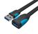 Изображение товара Кабель-удлинитель USB3.0 VENTION VAS-A13-B150,  USB 3.0 A(m) (прямой) -  USB 3.0 A(f) (прямой),  плоский,  1.5м,  черный