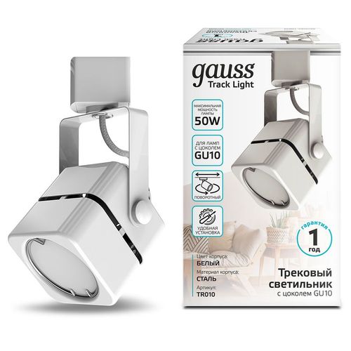 Светильник GAUSS TR010, белый