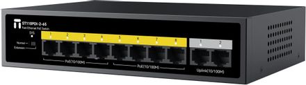 Коммутатор Netis ST110PDI-2-65, неуправляемый, 10 RJ-45, 10/100 Мбит/с