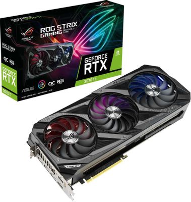 Видеокарта ASUS NVIDIA GeForce RTX 3070TI ROG-STRIX-RTX3070TI-O8G Видеокарта ASUS NVIDIA GeForce RTX 3070TI ROG-STRIX-RTX3070TI-O8G