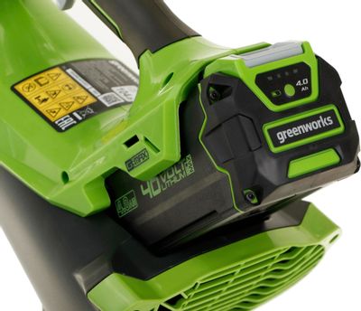 Воздуходувка GREENWORKS G40ABK4, зеленый [2400807ub] – купить в ...
