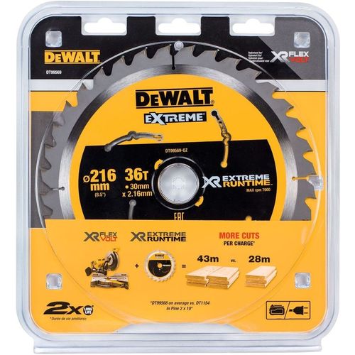 Пильный диск DeWALT DT99569-QZ, 216мм, 2.16мм, 30мм, по дереву