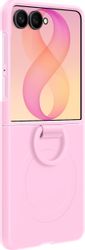 Чехол (клип-кейс) Samsung Case Silicone Ring Magnet Case, для Samsung Galaxy Z Flip8, розовый