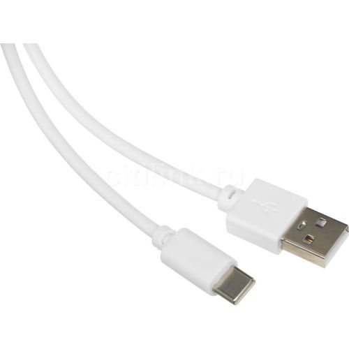Кабель USB Type-C (m) — USB (m), 1м, 2A, белый