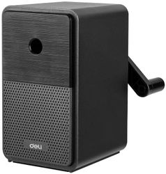 Точилка для карандашей Deli 71160Black  механическая,  черный
