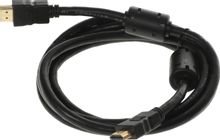 Изображение товара Кабель аудио-видео Buro HDMI 1.4,  HDMI (m) -  HDMI (m),  ver 1.4,  1.8м, ф/фильтр,  черный [hdmi-19m/19m-1.8m-mg]
