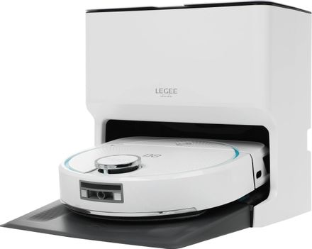 Робот-пылесос HOBOT Legee D8+ станция самоочистки Lulu, белый/бирюзовый [legee-d8 & lulu]