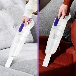 Ручной пылесос (handstick) KitFort КТ-5198, белый/фиолетовый