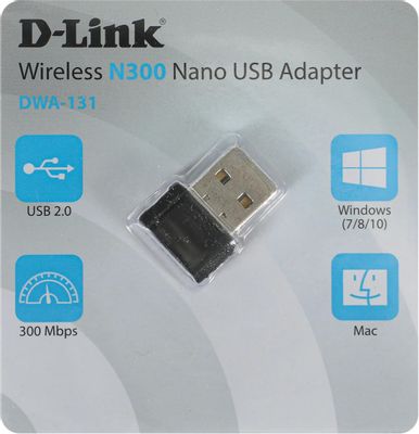Характеристики Wi-Fi адаптер D-Link DWA-131 USB 2.0 [dwa-131/f1a ...